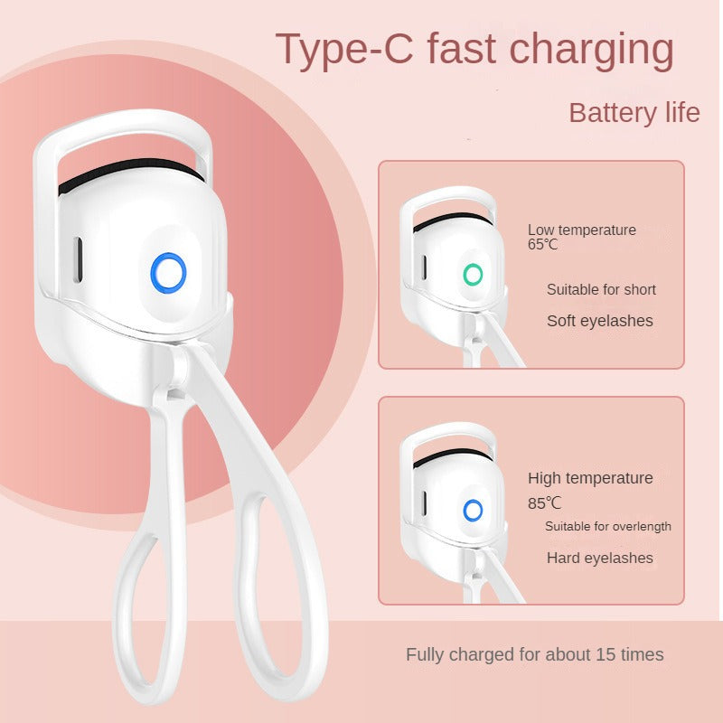 Heated Eyelash Curlers Ultimate Styling! Rapid Heat-up, USB Rechargeable, Temperature Control, Long-Lasting Curls, Safe Design