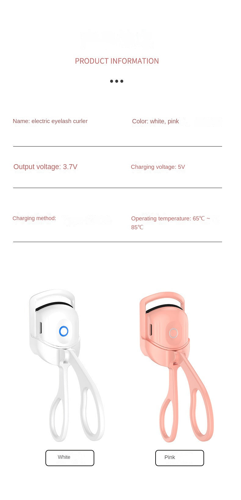 Heated Eyelash Curlers Ultimate Styling! Rapid Heat-up, USB Rechargeable, Temperature Control, Long-Lasting Curls, Safe Design